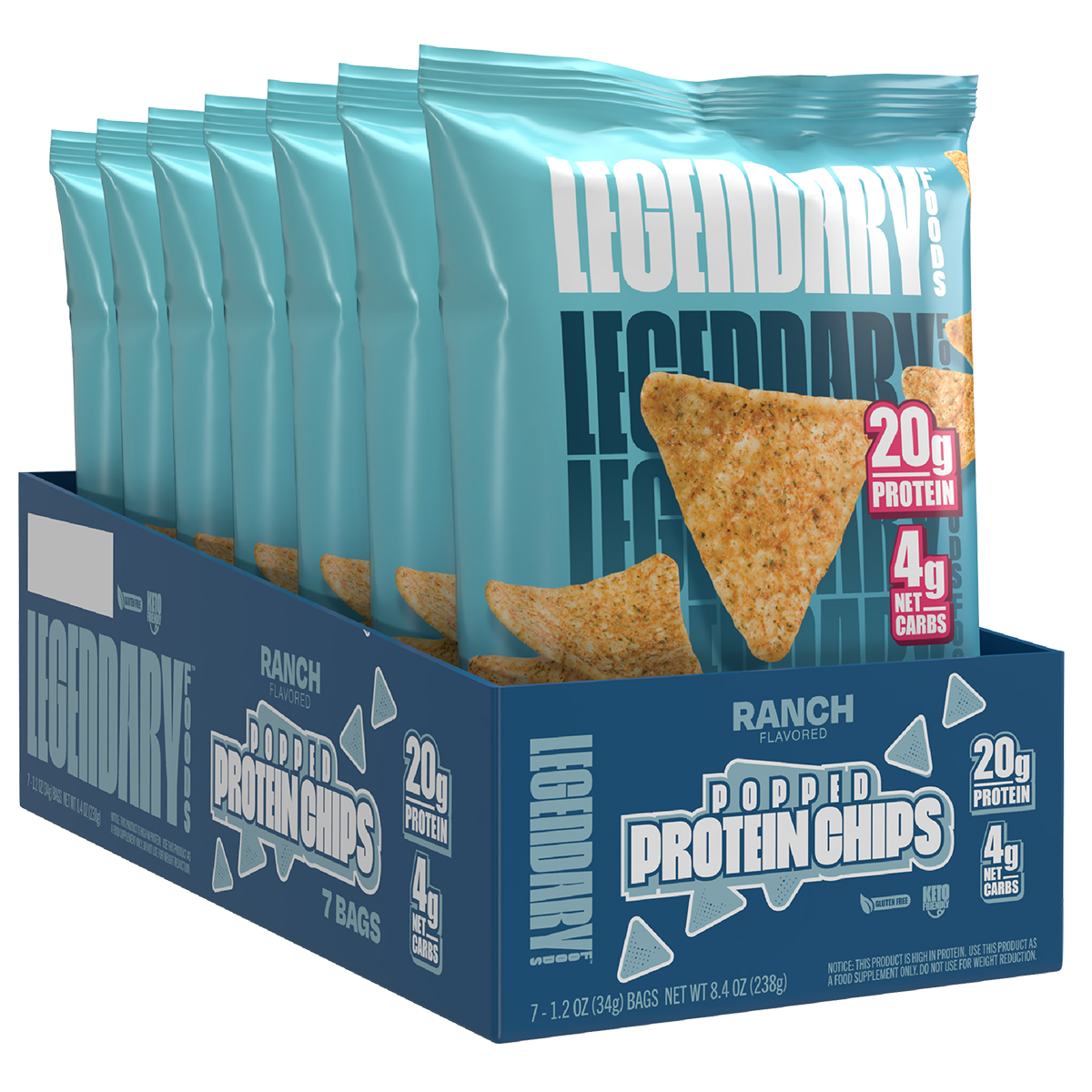 Legendary Foods Popped Protein Chips
