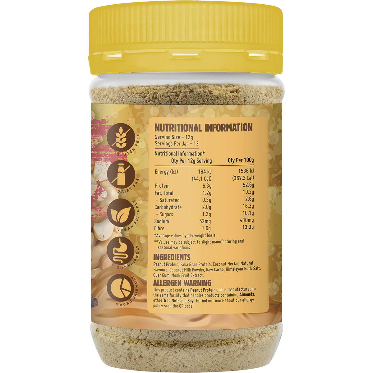 Powdered Peanut Butter Chocolate Hazelnut