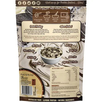 Macro Mike Plant Protein Pudding Cookies & Cream 400g