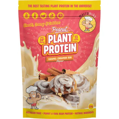 Macro Mike Peanut Plant Protein Caramel Cinnamon Bun