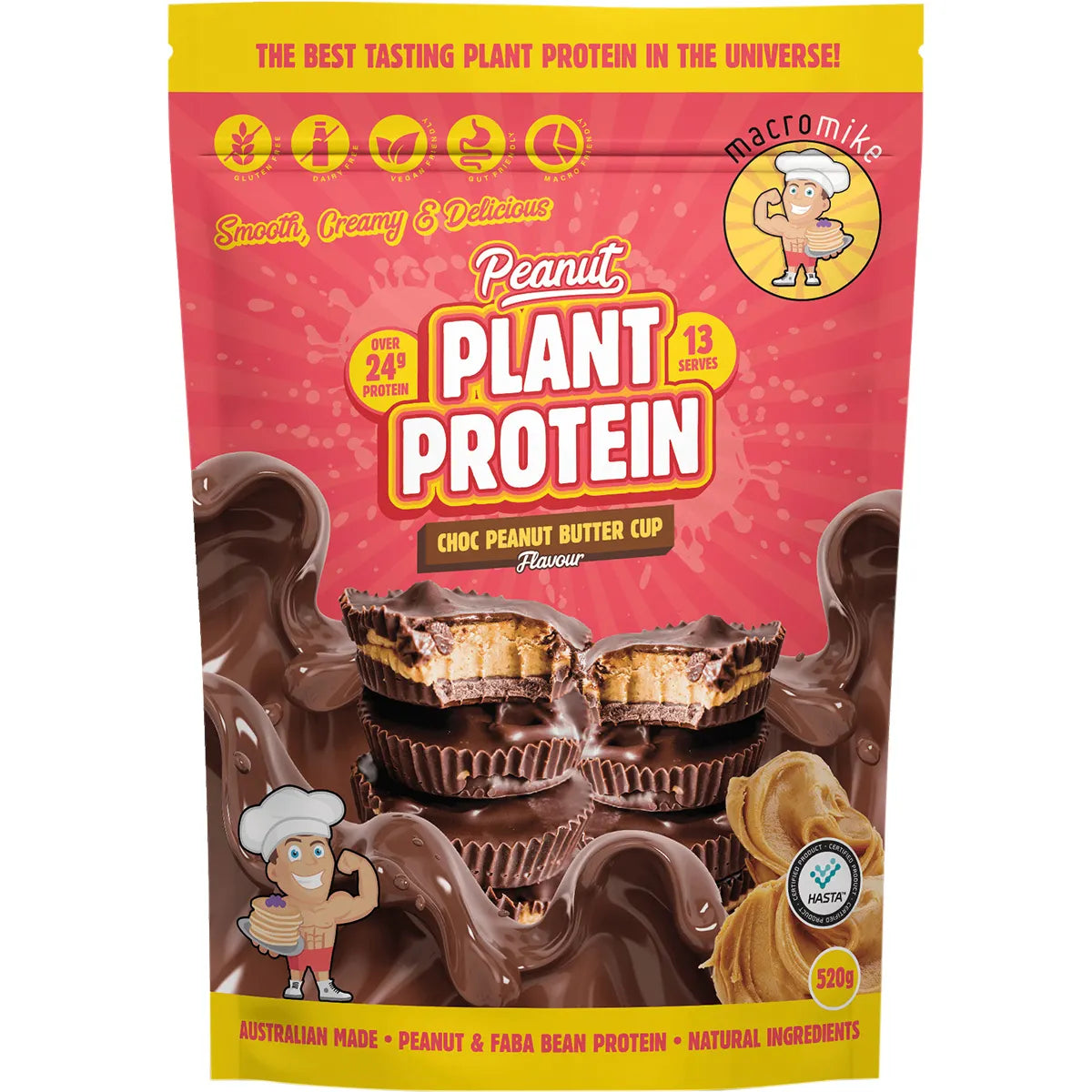 Macro Mike Peanut Plant Protein Choc Peanut Butter Cup