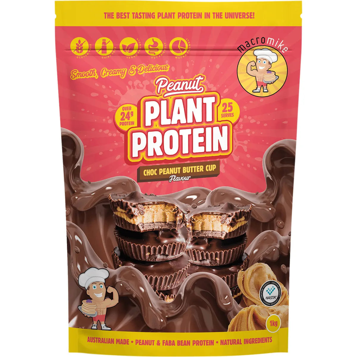 Macro Mike Peanut Plant Protein Choc Peanut Butter Cup