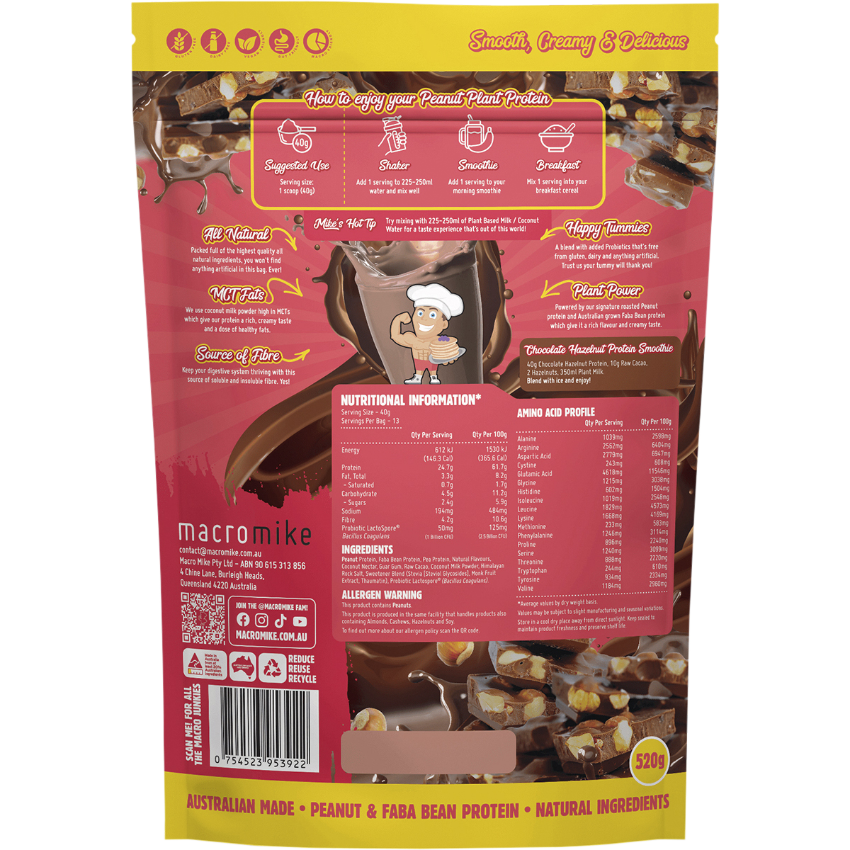 Peanut Plant Protein Chocolate Hazelnut