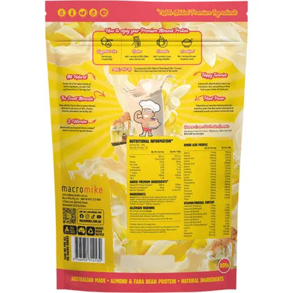 Macro Mike Premium Almond Protein Banana Cream Pie 800g