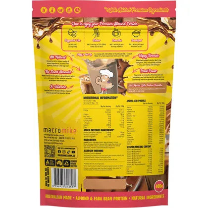 Macro Mike Premium Almond Protein Iced Mocha Latte