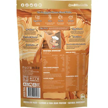 Macro Mike Premium Almond Protein Caramelised Biscuit 400g