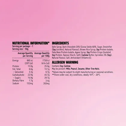 Macro Mike Protein Indulgence Bar Chocolate Birthday Cake 12x50g
