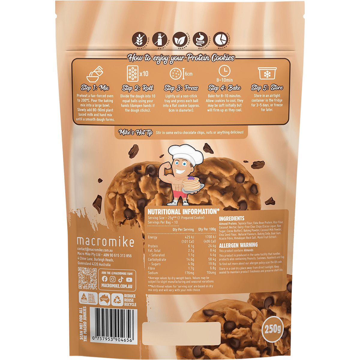 Protein Cookie Baking Mix Choc Chip