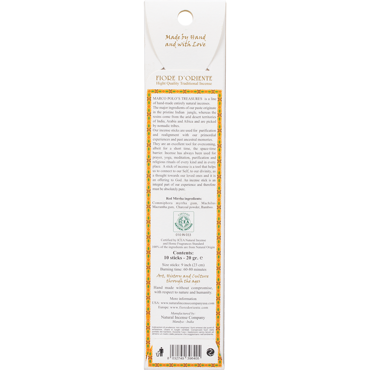 Incense Sticks Red Mirrha