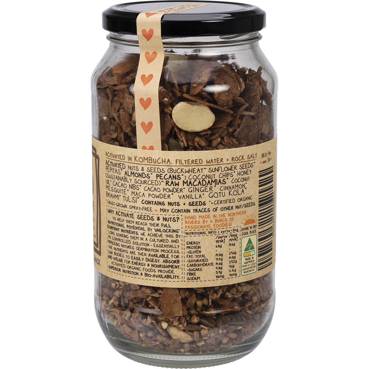 Cacao Brain Power Granola Organic & Activated