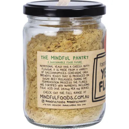 Mindful Foods Yeast Flakes Fortified & Toasted 100g