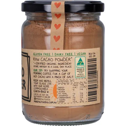 Mindful Foods Cacao Powder Raw Organic 200g