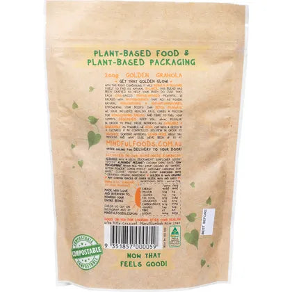 Mindful Foods Golden Granola Organic & Activated 200g