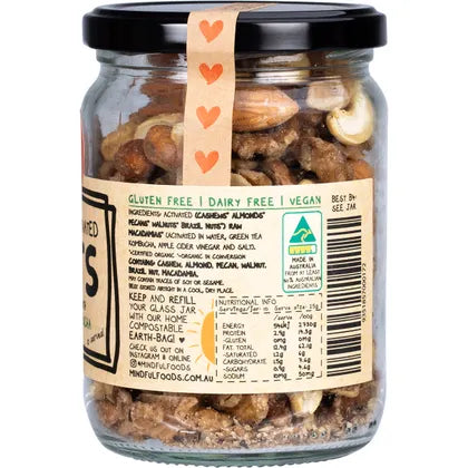 Mindful Foods Mixed Nuts Organic & Activated 250g