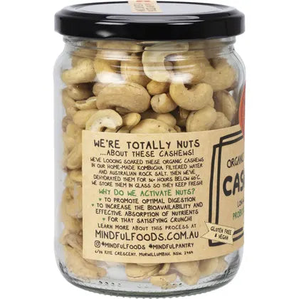 Mindful Foods Cashews Organic & Activated 260g
