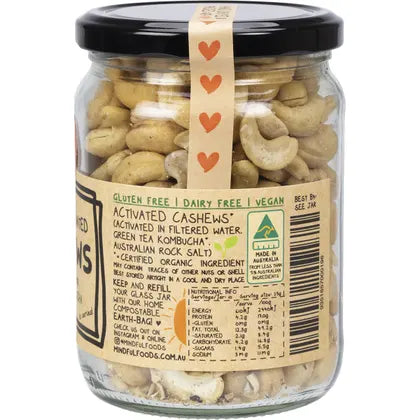 Mindful Foods Cashews Organic & Activated 260g