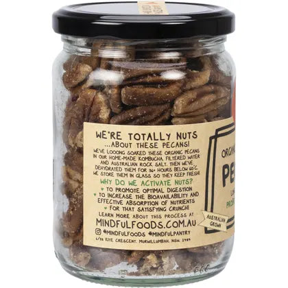 Mindful Foods Pecans Organic & Activated 220g