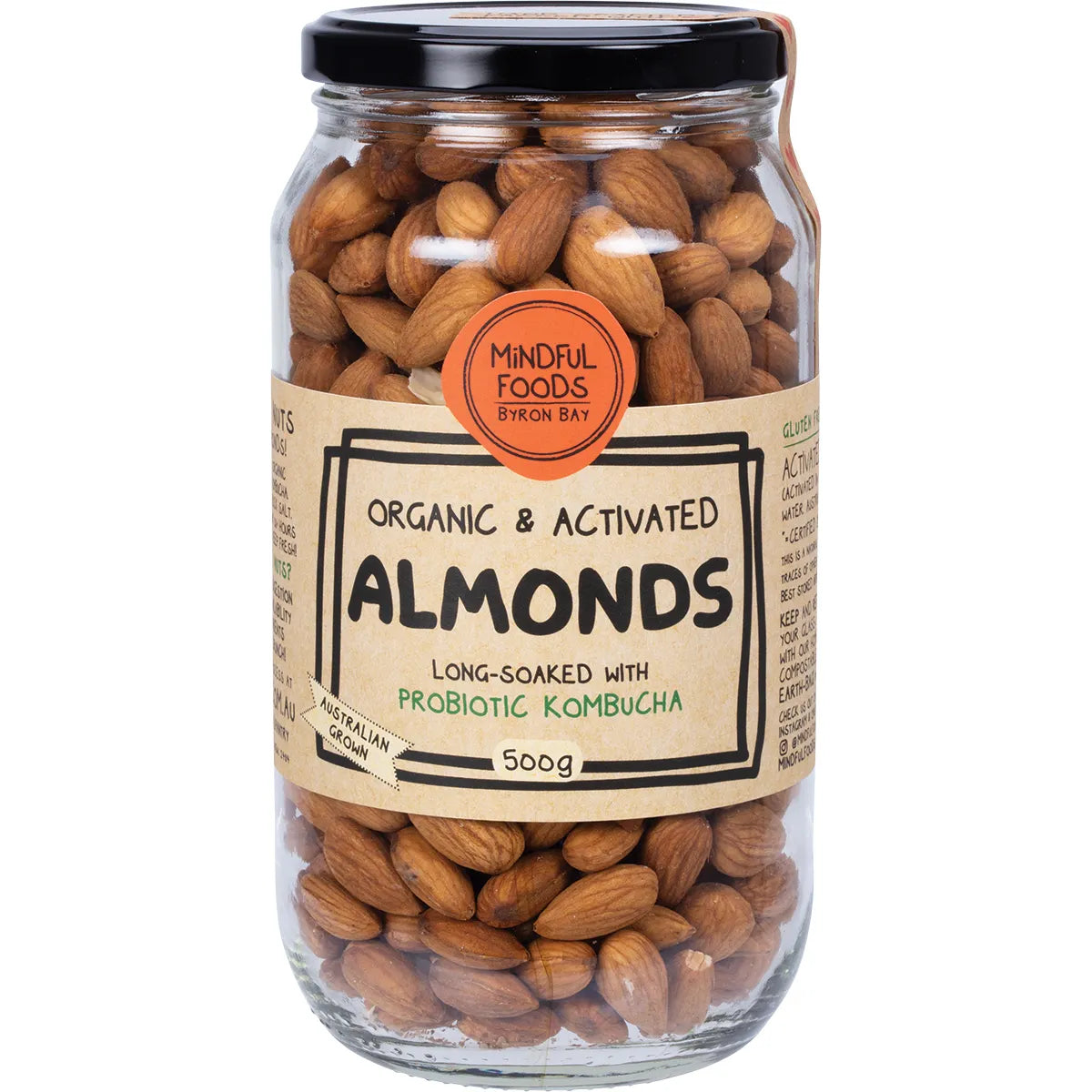 Mindful Foods Almonds Organic & Activated 250g