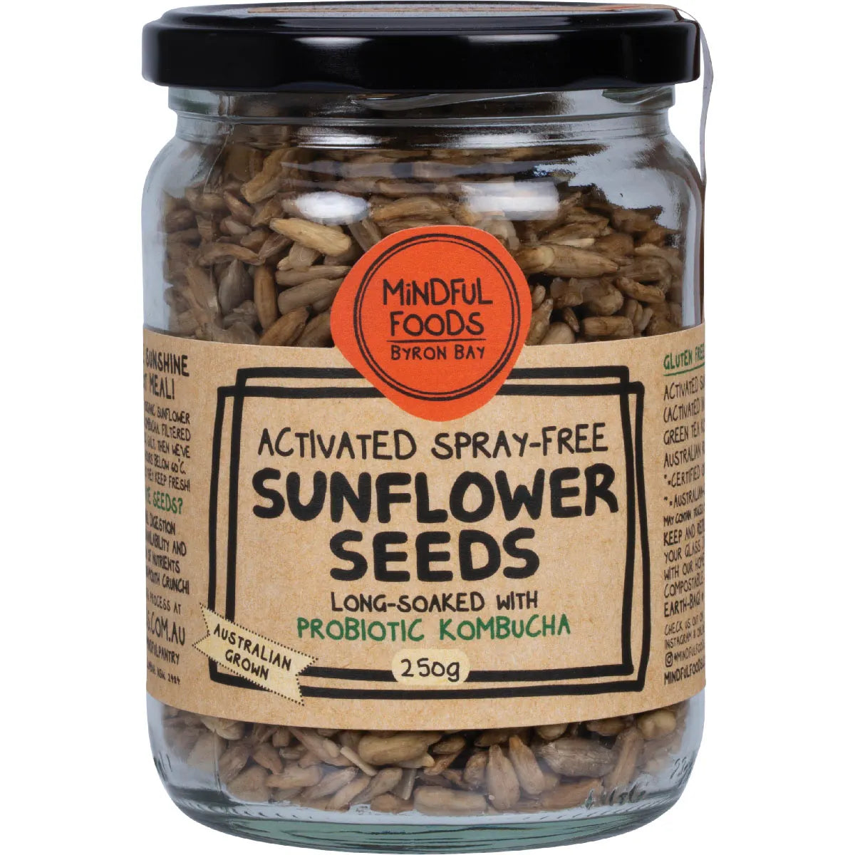 Mindful Foods Sunflower Seeds Organic & Activated 250g
