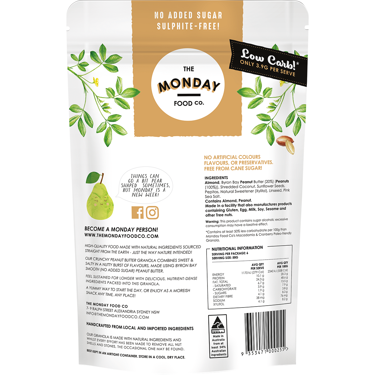 Keto Gourmet Granola Crunchy Peanut Butter