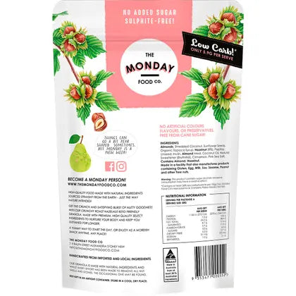 The Monday Food Co. Keto Gourmet Granola Crunchy Roast Hazelnut 300g