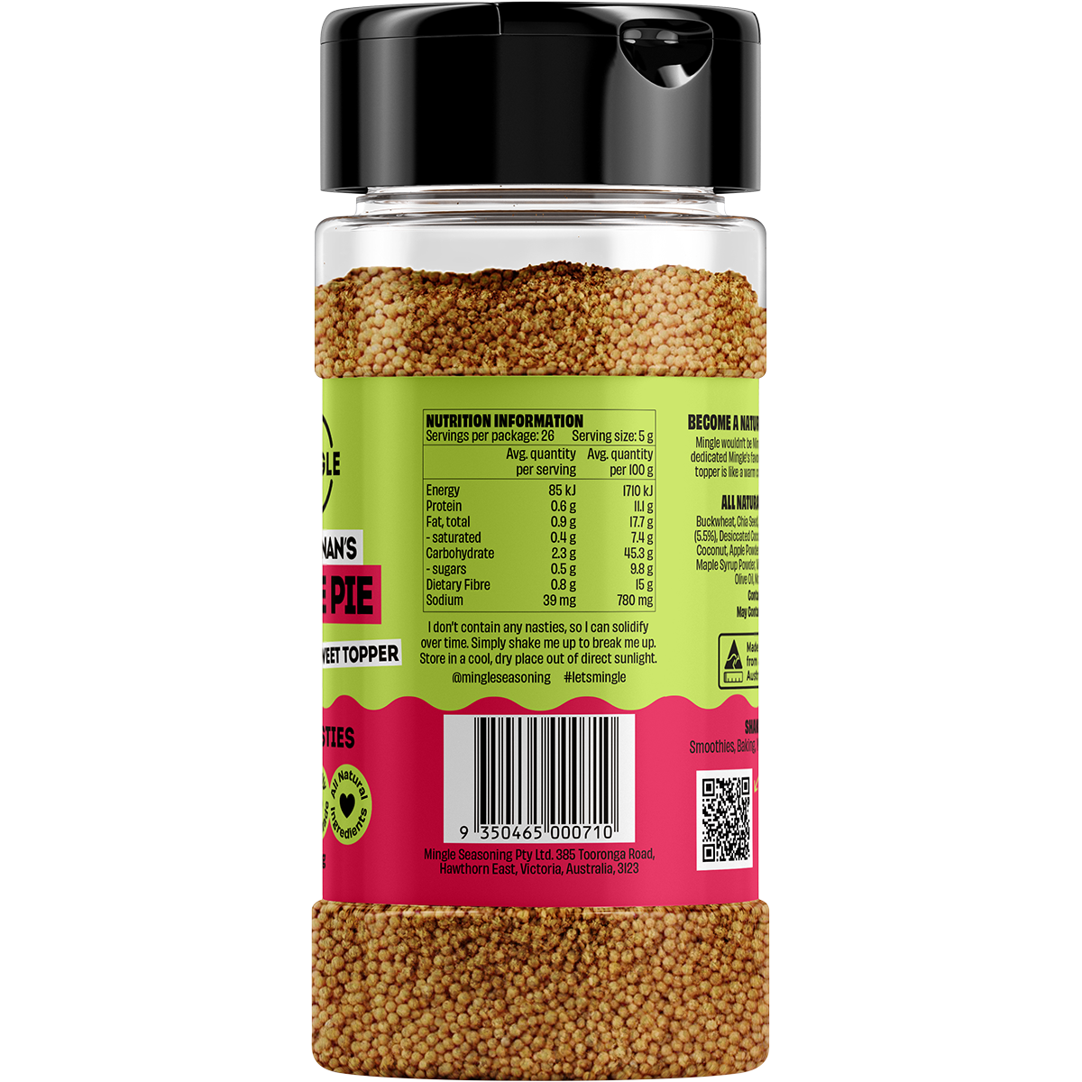 Jord's Nan's Apple Pie All Natural Sweet Topper