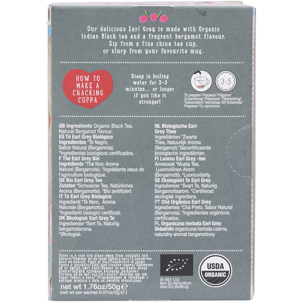 Organic Earl Grey Tea Bags