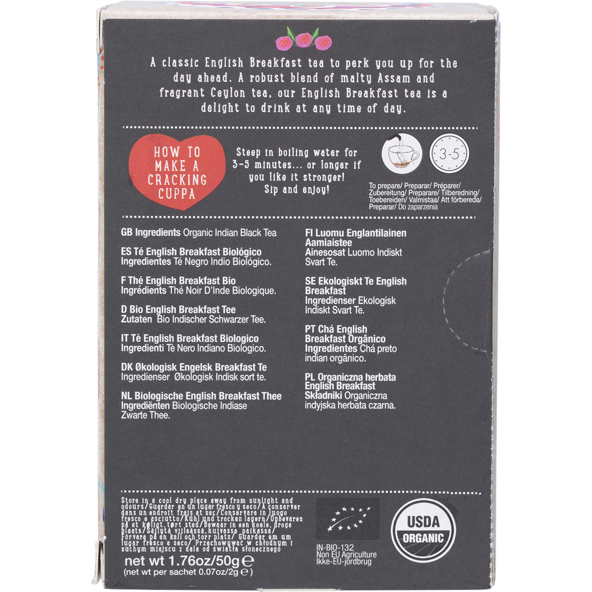 Organic English Breakfast Tea Bags