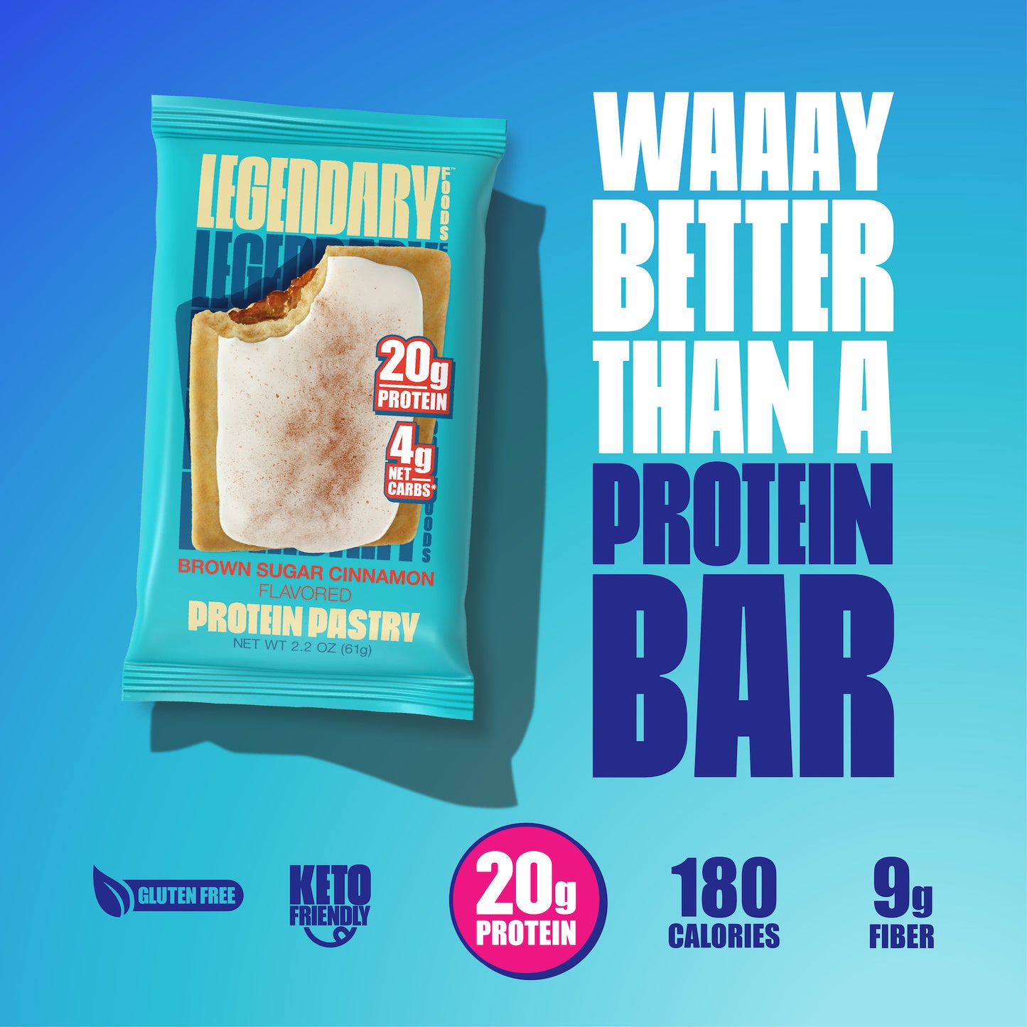 Legendary Foods Protein Pastry - Brown Sugar Cinnamon