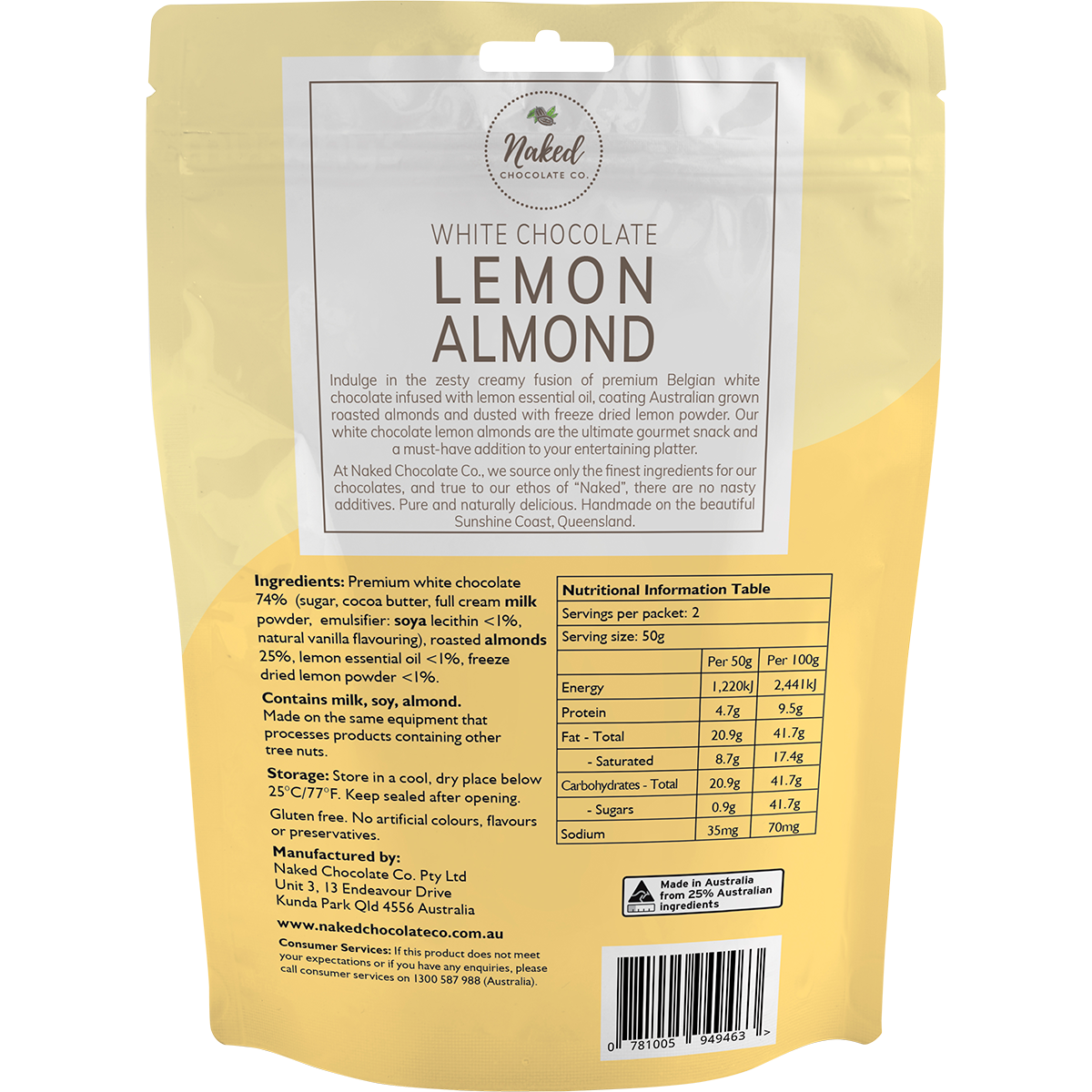Lemon Almond White Chocolate