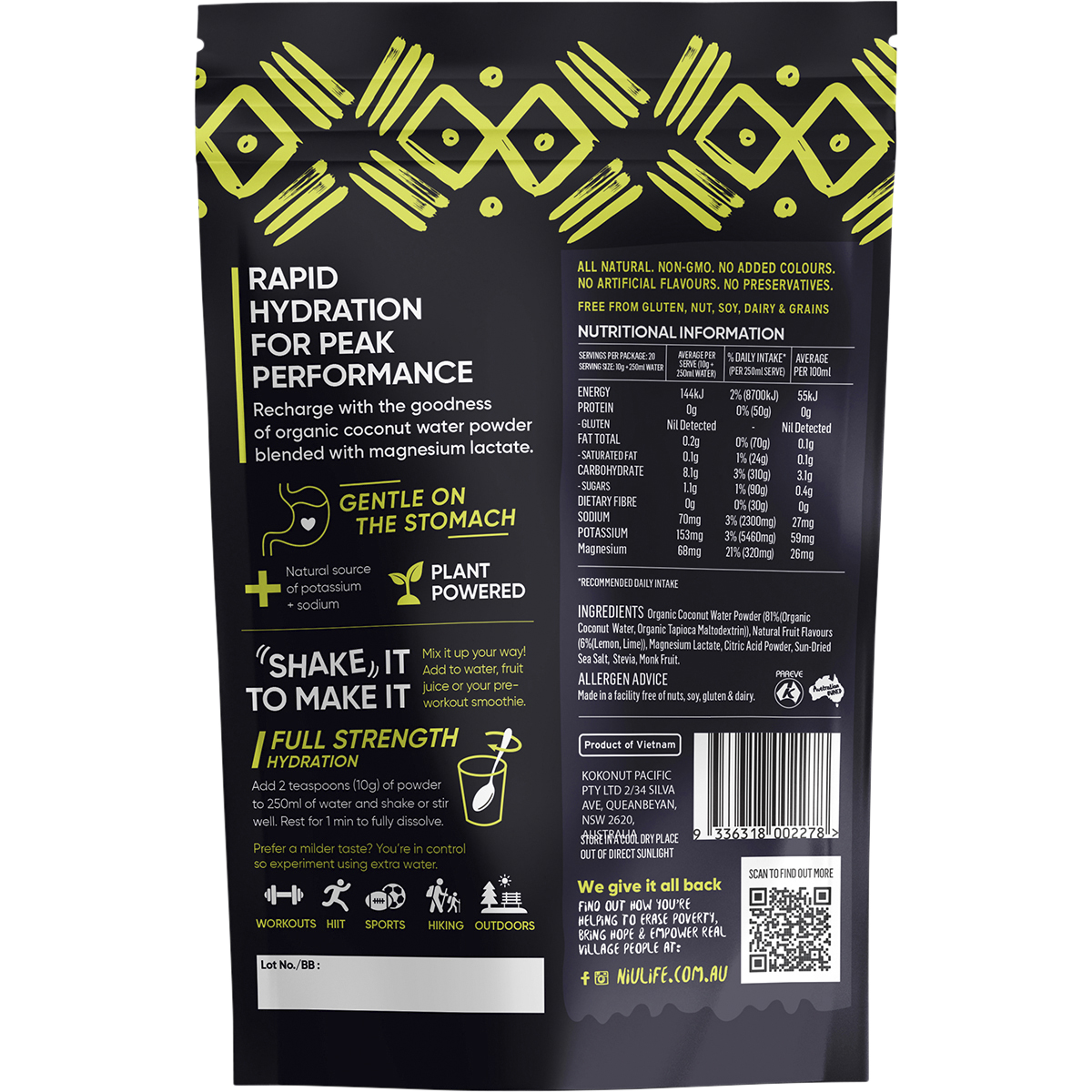 Hydrate Electrolyte Powder Lemon & Lime