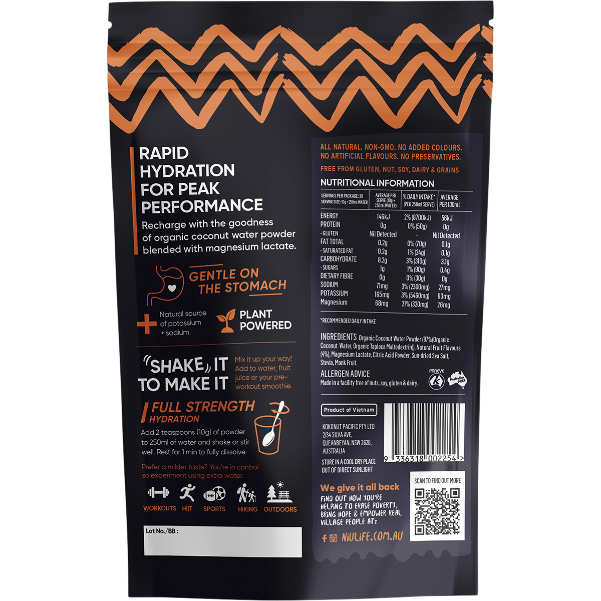 Hydrate Electrolyte Powder Tropical