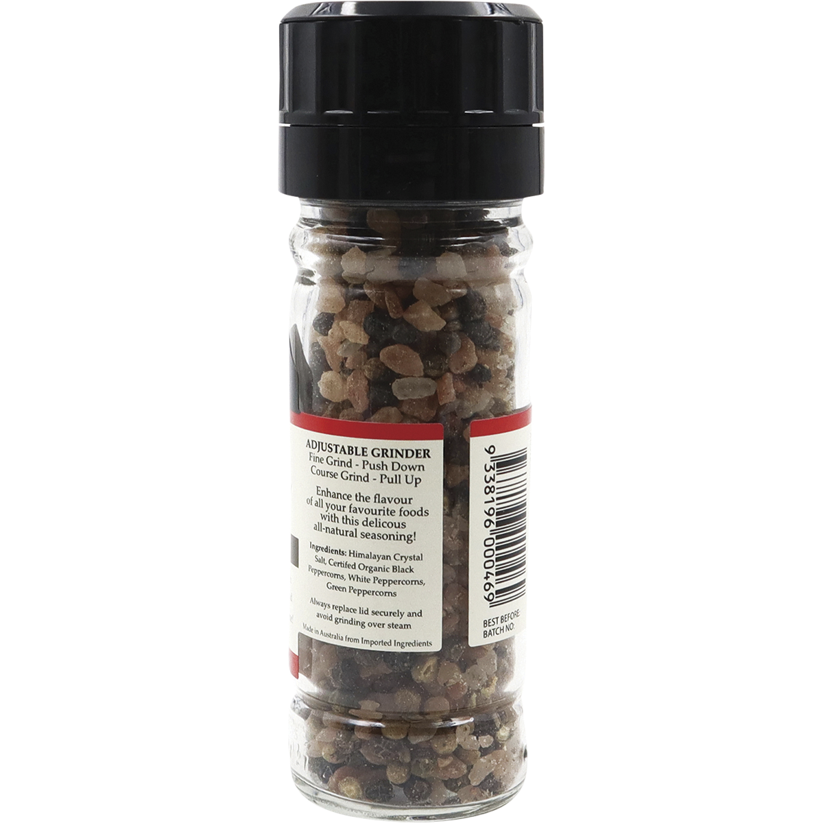 Himalayan Salt Pepper Glass Grinder