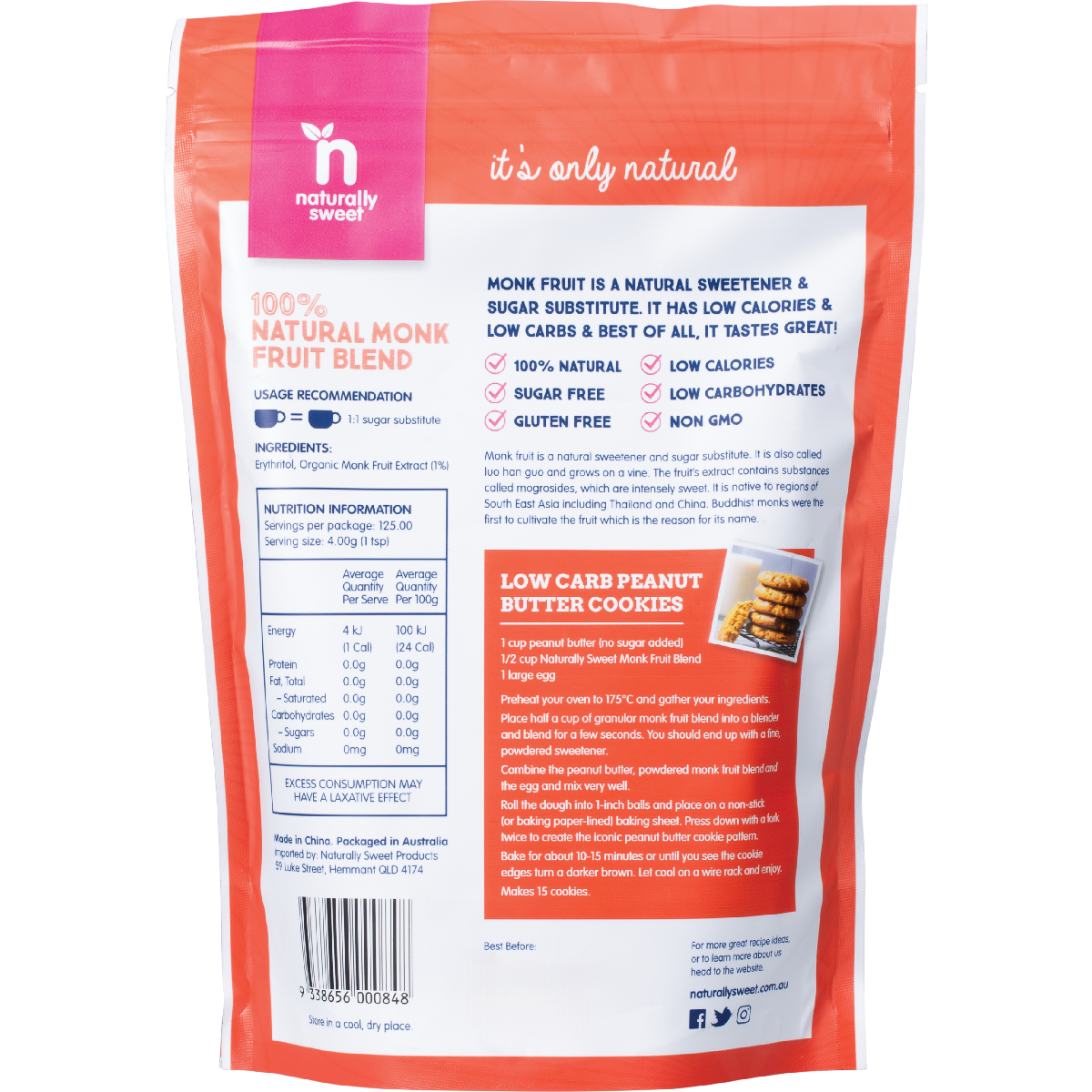 Natural Monk Fruit Blend