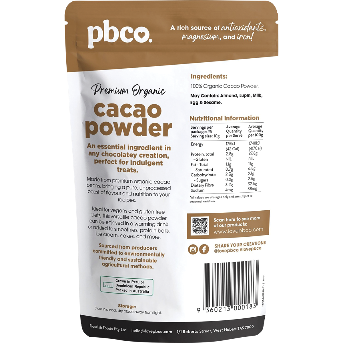 Organic Cacao Powder