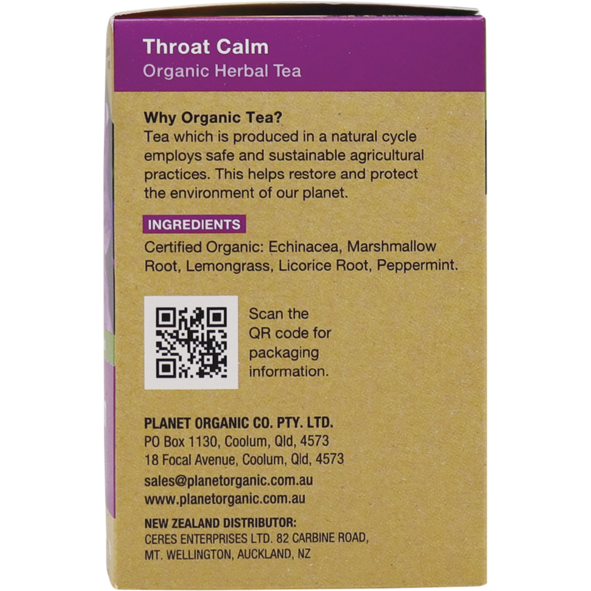 Throat Calm Herbal Tea Bags