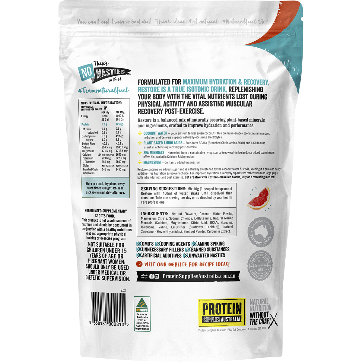 Restore Hydration Recovery Drink Blood Orange