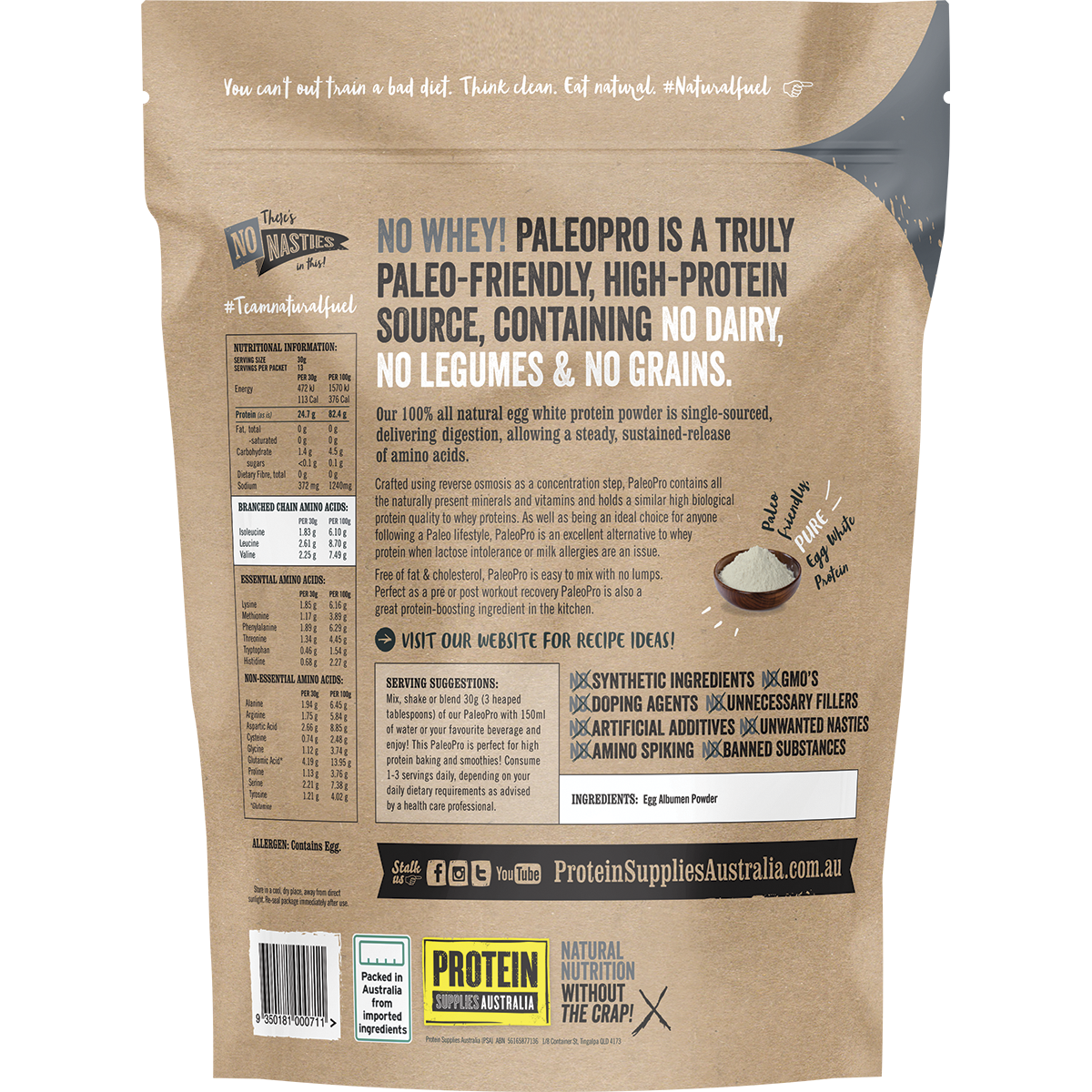 PaleoPro Egg White Protein Pure