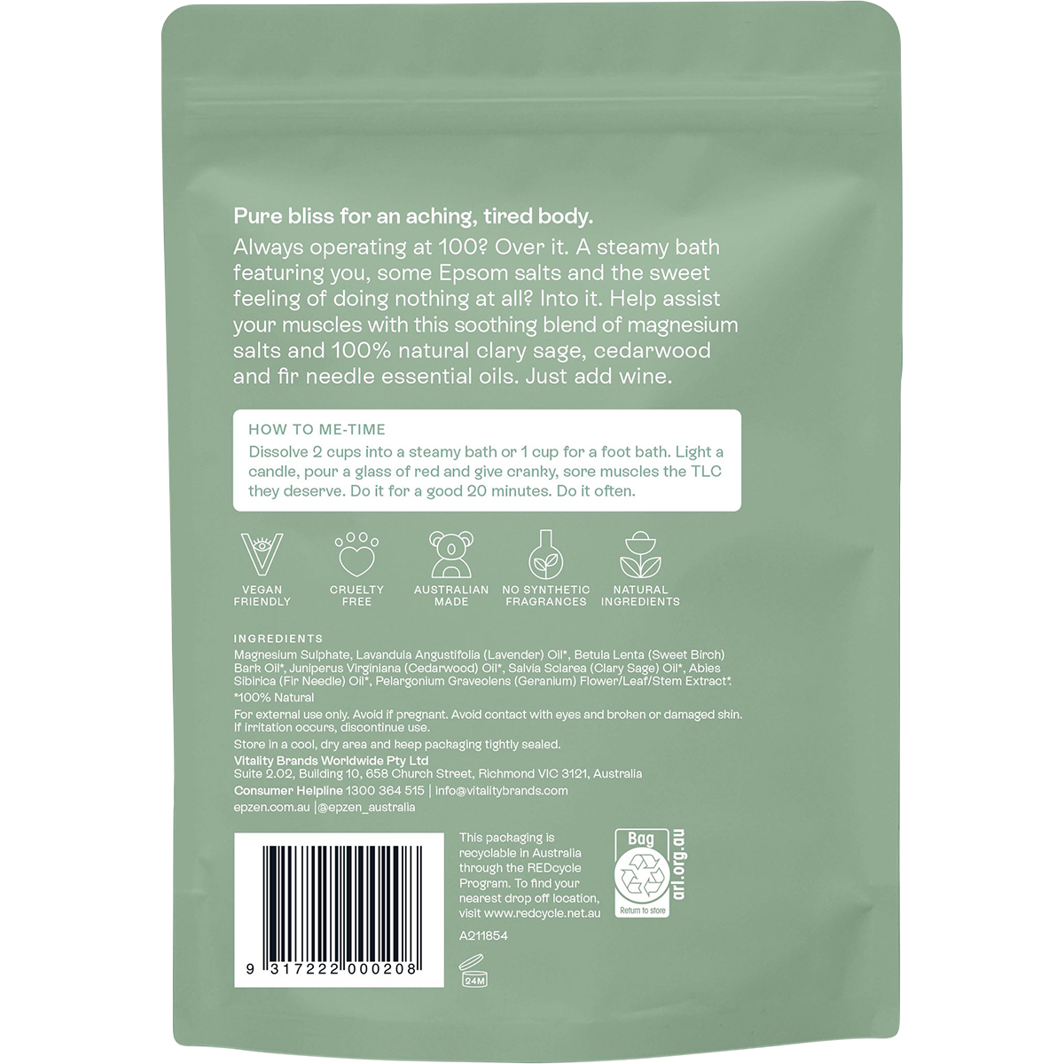 Magnesium Epsom Salts Soothe