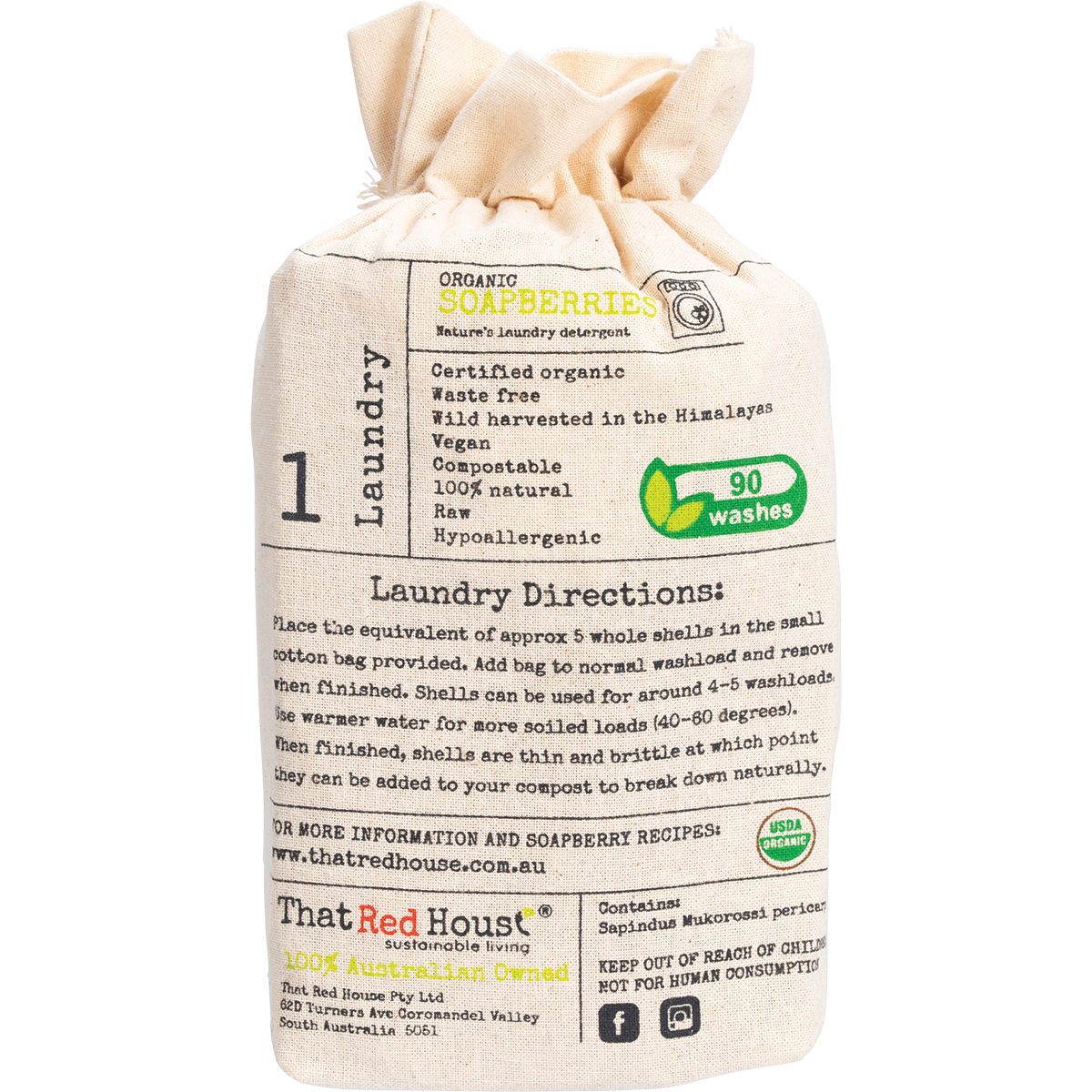 Organic Soapberries 90+ Washloads