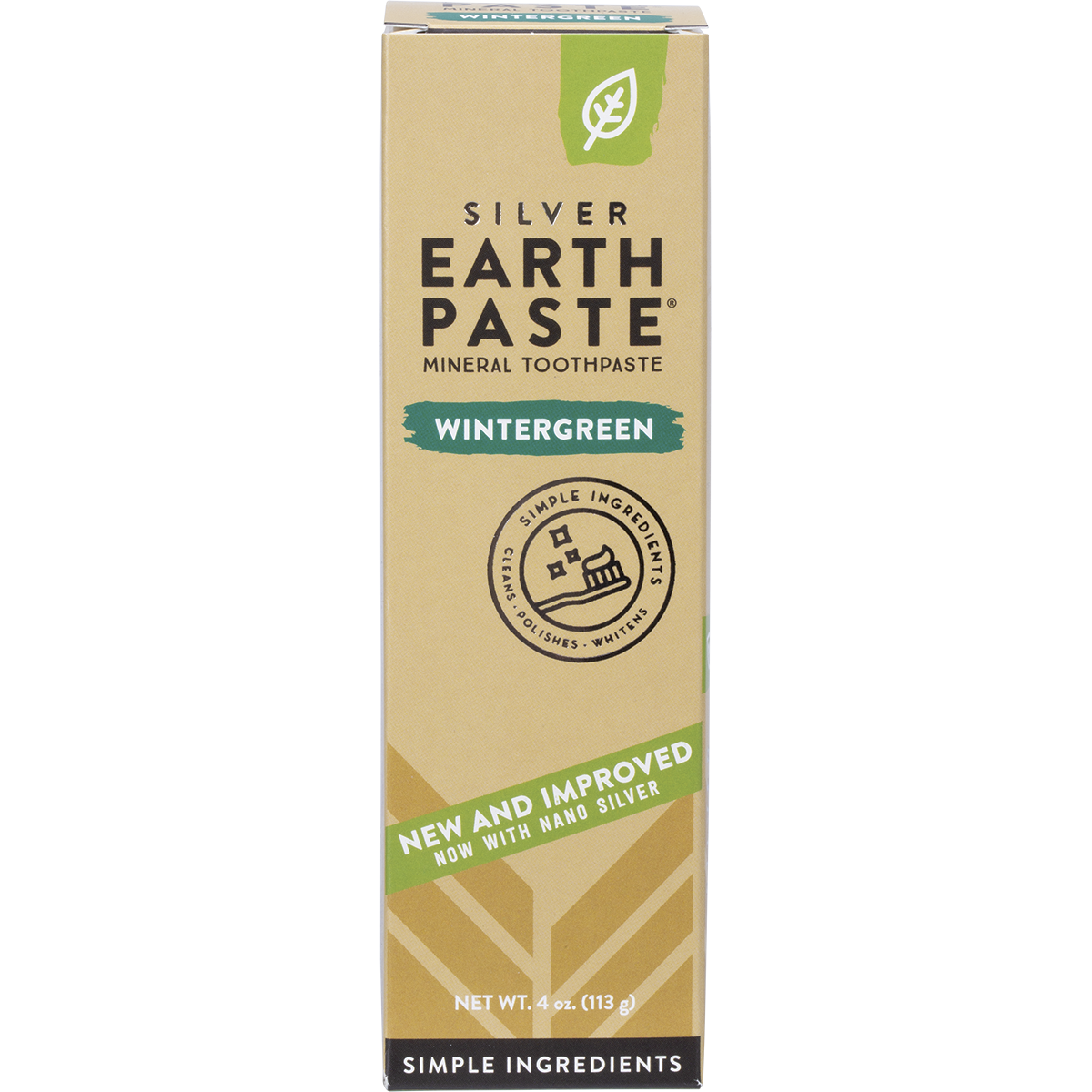 Earthpaste Toothpaste with Silver Wintergreen