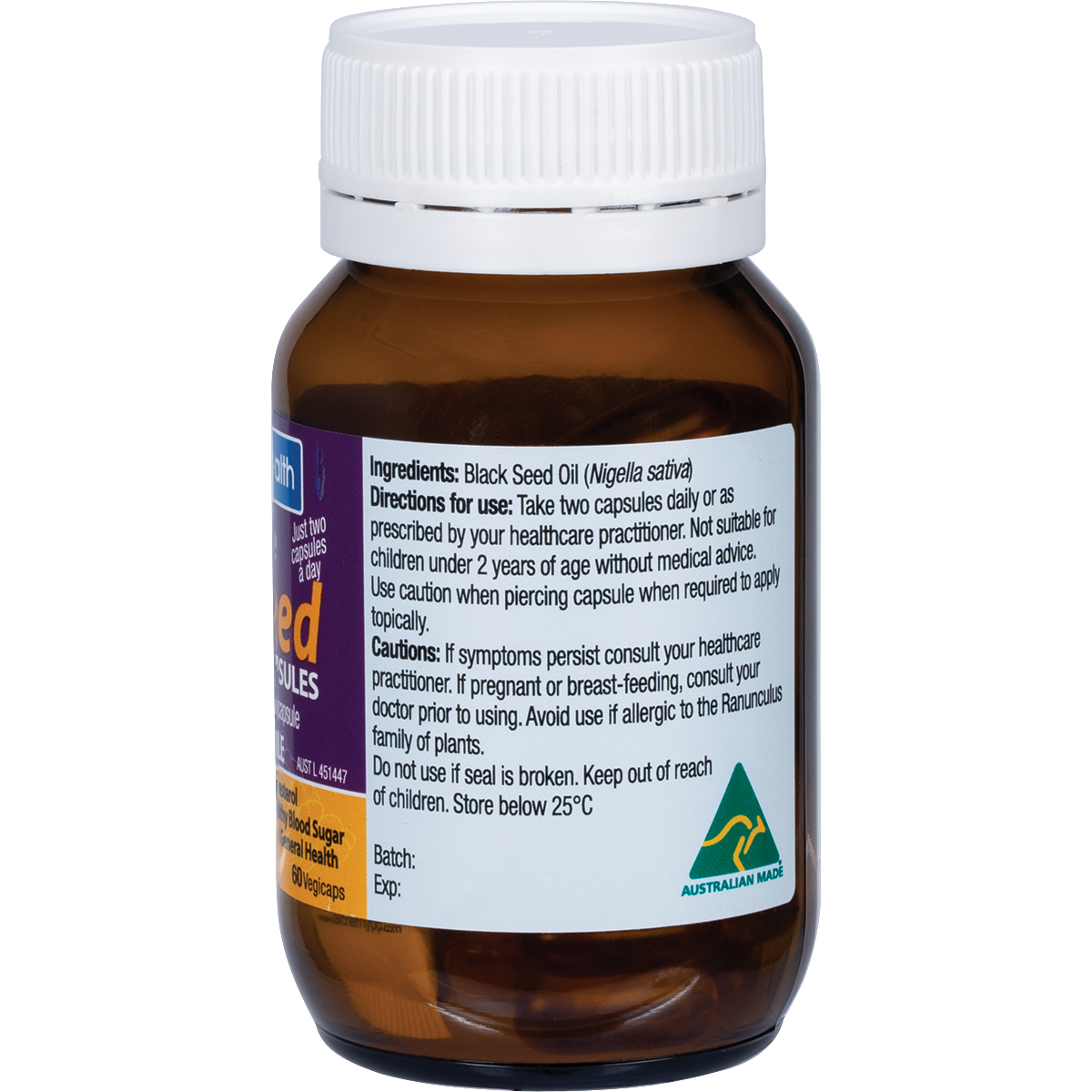 Oil of Pure Black Seed VegeCaps