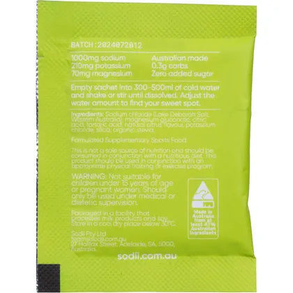 Sodii Everyday Hydration Salts Salty Citrus 30pk