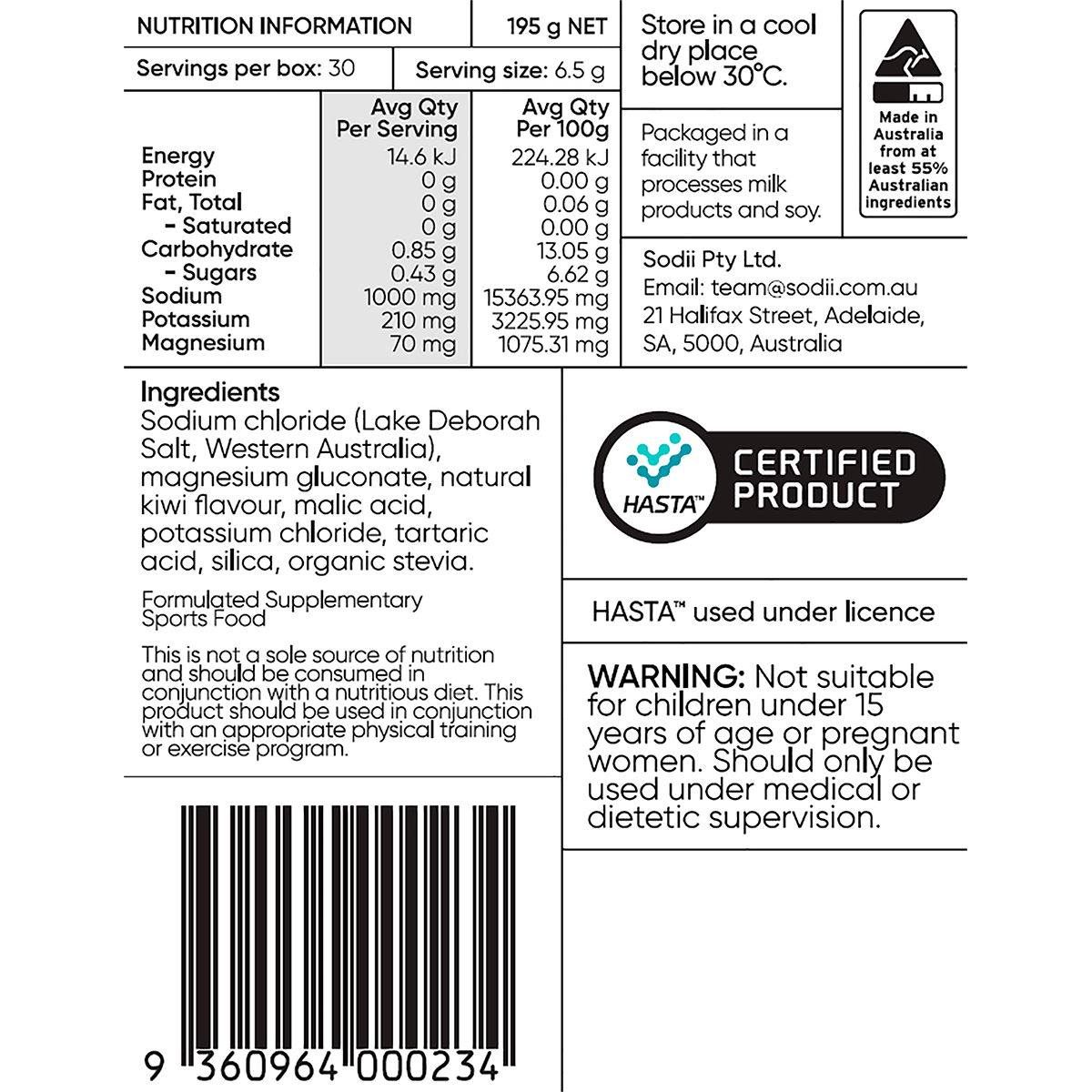 Everyday Hydration Salts Salty Kiwi