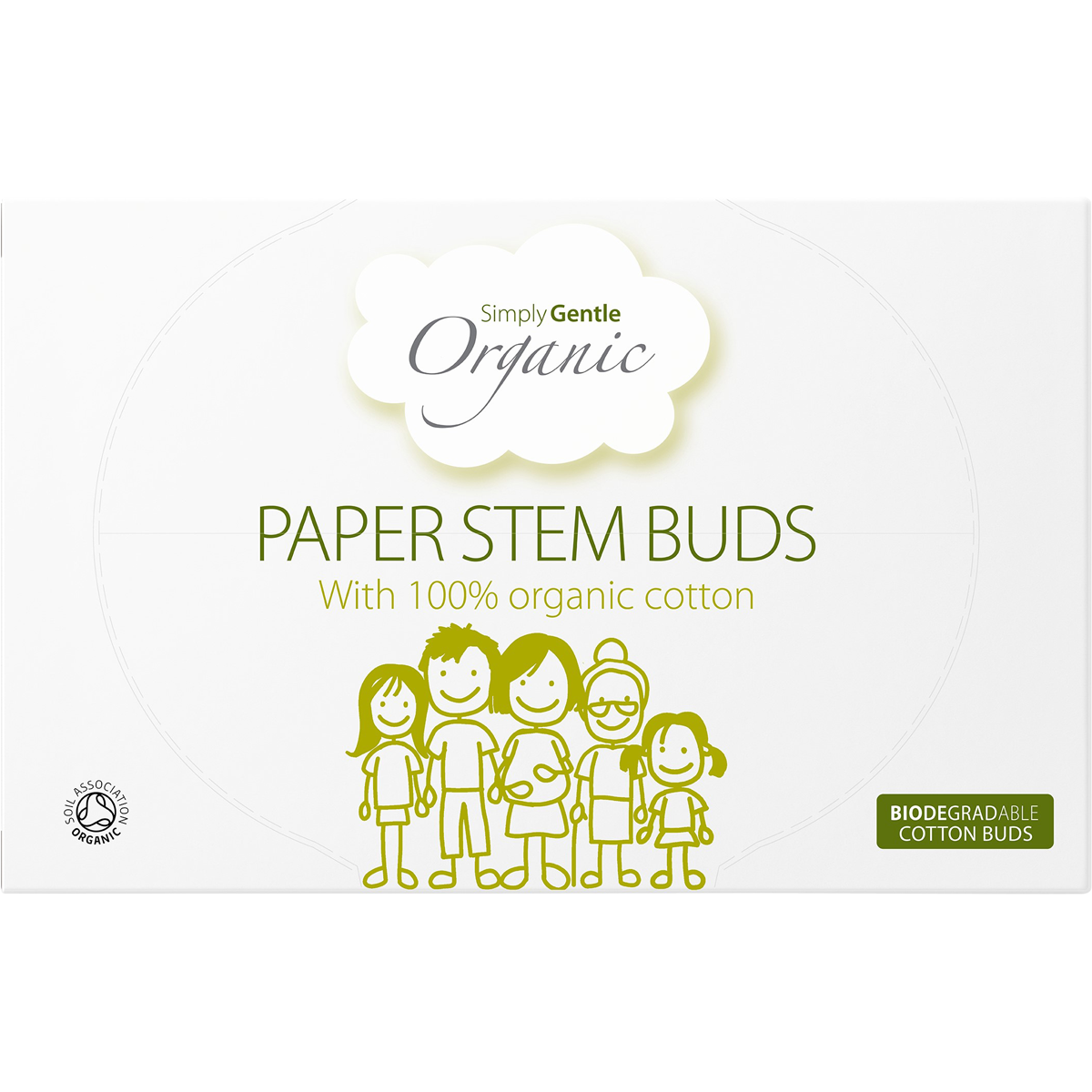 Paper Stem Buds 100% Organic Cotton Tips