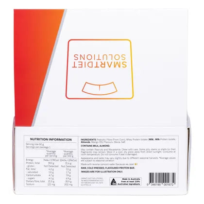 Smart Protein Bar Mango Cream Flavour Protein Bar 12x60g