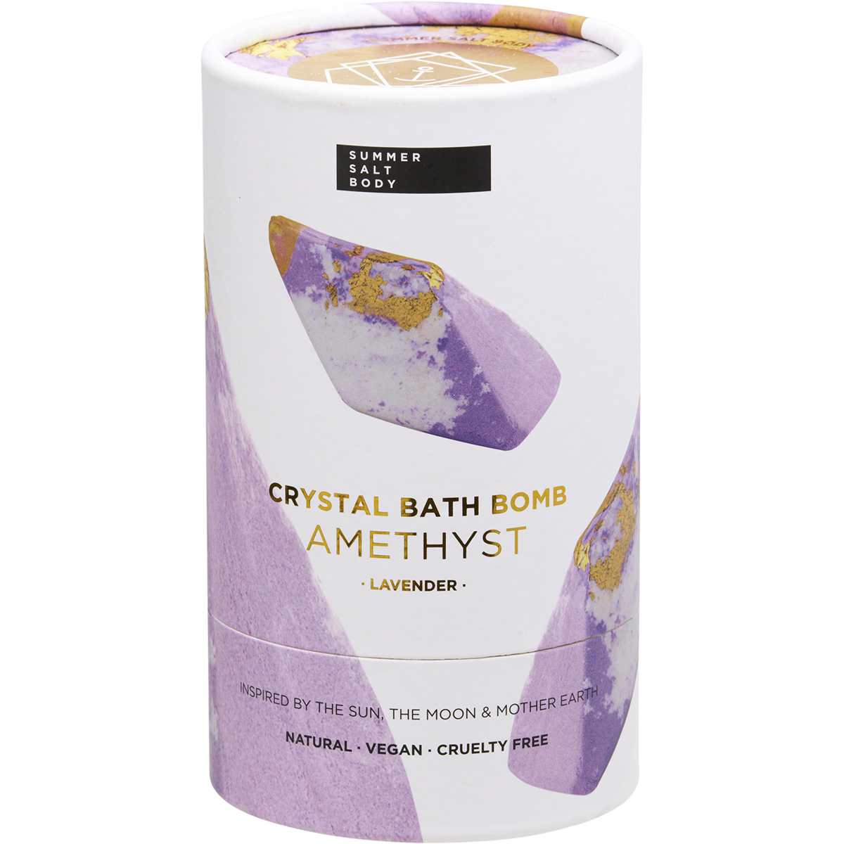 Crystal Bath Bomb Amethyst Lavender