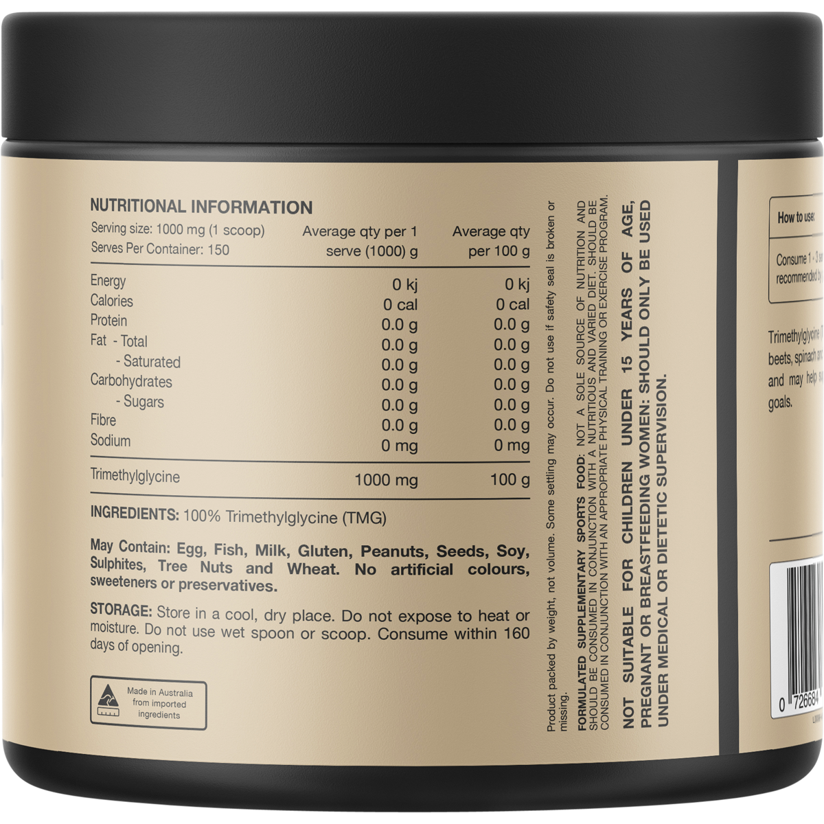 TMG 100% Pure Trimethylgycine