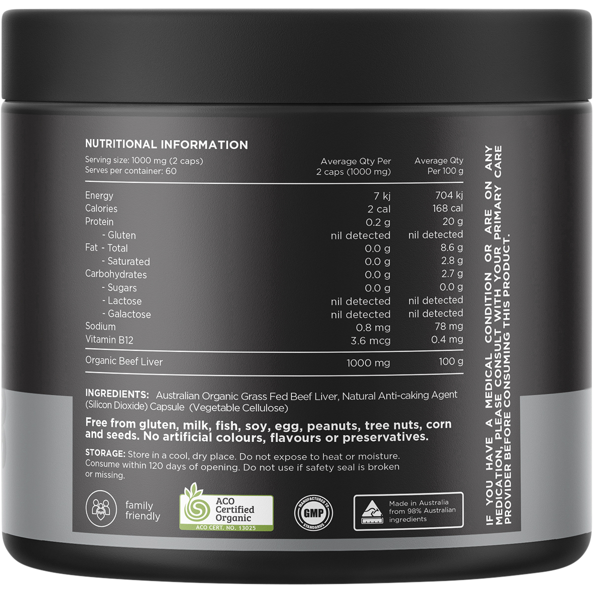 Beef Liver 100% Organic Grass Fed