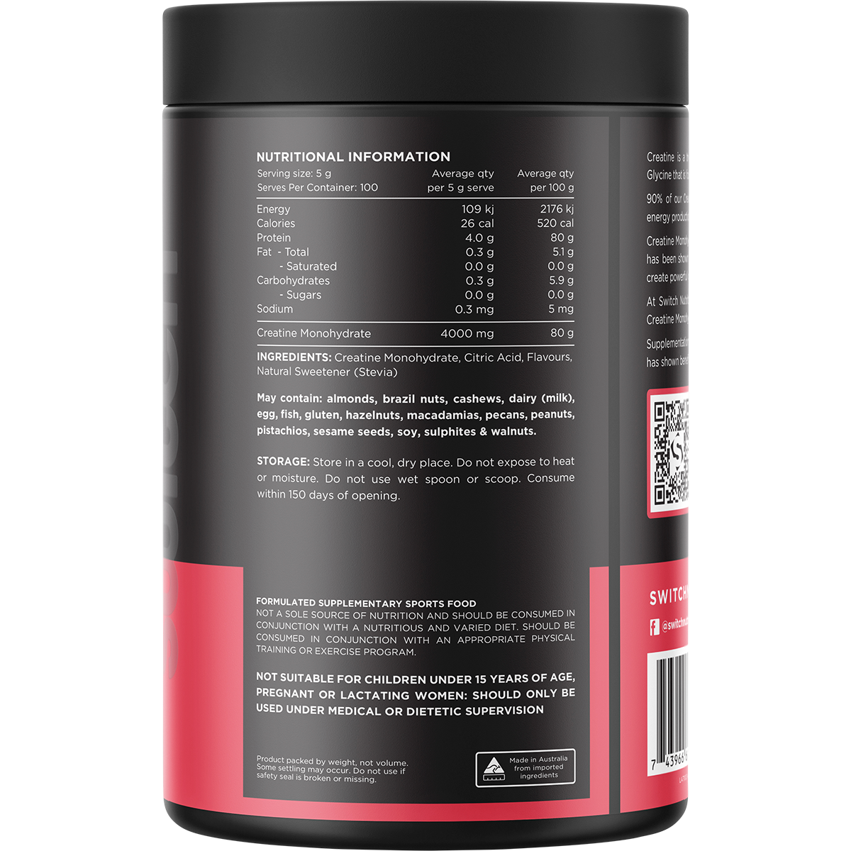 Creatine Monohydrate Refreshing Lime